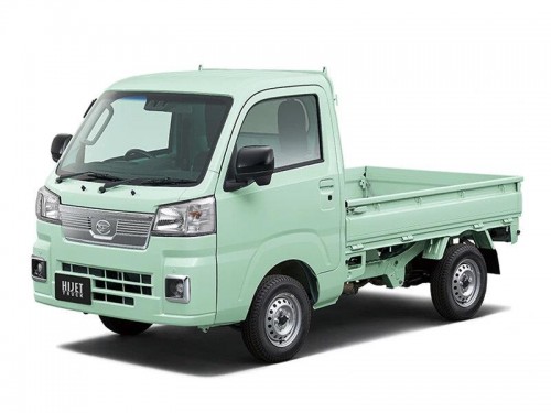 Характеристики бортового грузовика Daihatsu Hijet Truck 660 Standard Farming Special 4WD (12.2021 - н.в.): фото, грузоподъемность, масса, скорость, двигатель, топливо, отзывы