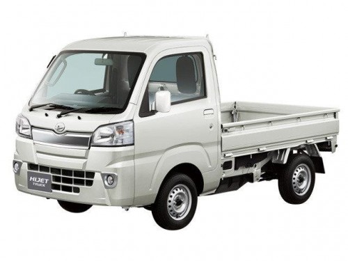 Характеристики бортового грузовика Daihatsu Hijet Truck 660 FRP Mid-Temp Refrigerator Two Slide Doors High Roof (10.2014 - 10.2017): фото, грузоподъемность, масса, скорость, двигатель, топливо, отзывы