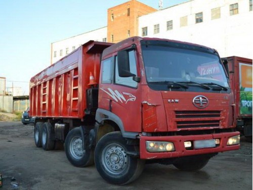 Характеристики бортового грузовика FAW J5 CA3312 9.7 MT Самосвал 4610 8х4 31т (01.2007 - 06.2013): фото, грузоподъемность, масса, скорость, двигатель, топливо, отзывы