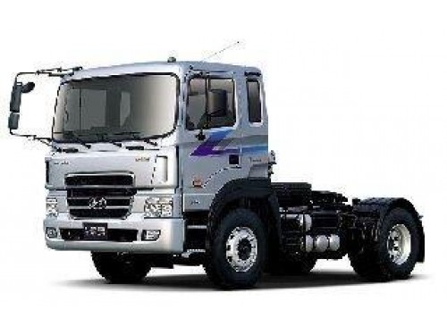Характеристики седельного тягача Hyundai HD450 11.1 MT (01.1997 - 12.2010): фото, размеры, грузоподъемность, масса, скорость, двигатель, топливо, отзывы
