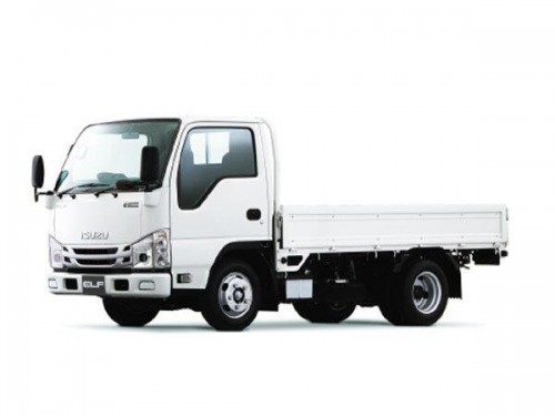 Характеристики грузового автомобиля Isuzu Elf 3.0 Double Cab Wide Cabin Long Body Full Flat Low 1.55t SG (03.2021 - н.в.): фото, грузоподъемность, масса, скорость, двигатель, топливо, отзывы