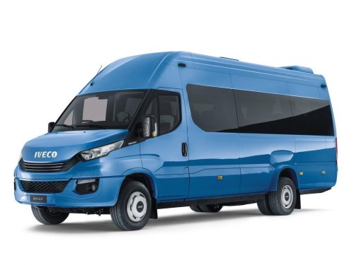 Характеристики грузового фургона Iveco Daily 2.3 AT L1 30 мест (07.2014 - н.в.): фото, размеры, грузоподъемность, масса, скорость, двигатель, топливо, отзывы