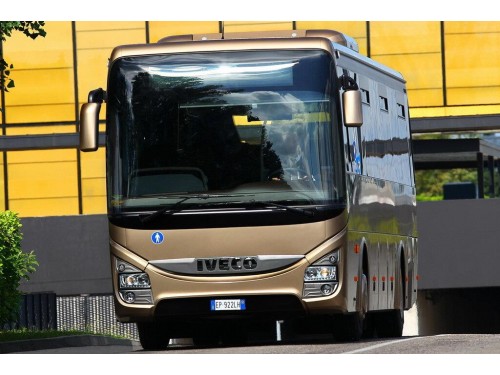 Характеристики автобуса Iveco Crossway 8.7 AT4 Pro 10.8 (03.2013 - н.в.): фото, места, схема, вместимость, скорость, двигатель, топливо, масса, отзывы