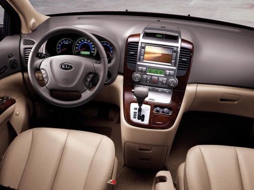 Характеристики автобуса Kia Grand Carnival 3.5 AT Hi-Limousine GLX (01.2010 - 06.2014): фото, места, схема, вместимость, скорость, двигатель, топливо, масса, отзывы