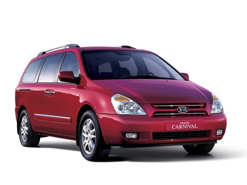 Характеристики автобуса Kia Grand Carnival 2.9 CRDi MT GLX (07.2005 - 06.2014): фото, места, схема, вместимость, скорость, двигатель, топливо, масса, отзывы