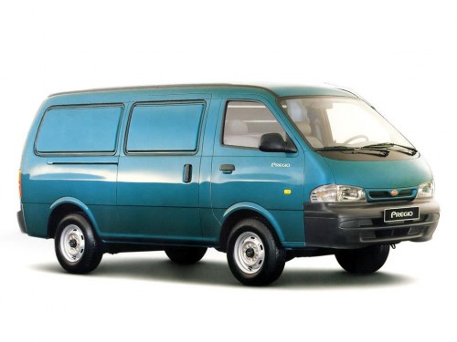 Характеристики грузового фургона Kia Pregio 2.7 MT Van (01.1998 - 10.2002): фото, размеры, грузоподъемность, масса, скорость, двигатель, топливо, отзывы