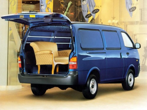 Характеристики грузового фургона Kia Pregio 2.7 MT Van LS/GS (11.1995 - 10.2002): фото, размеры, грузоподъемность, масса, скорость, двигатель, топливо, отзывы