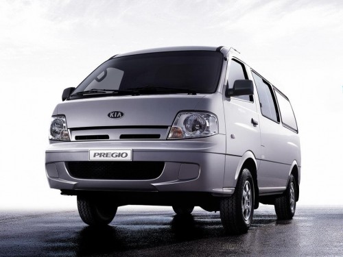 Характеристики грузового фургона Kia Pregio 2.5 MT LS/GS Двойная кабина (12.2003 - 11.2005): фото, размеры, грузоподъемность, масса, скорость, двигатель, топливо, отзывы