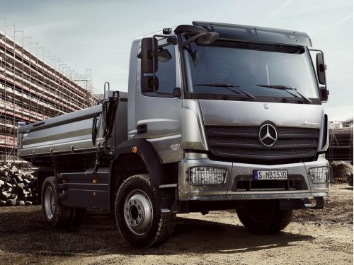 Характеристики бортового грузовика Mercedes-Benz Atego 7.7 PowerShift-8 4x2 Atego 1324 K 3260 13.5t. (06.2013 - н.в.): фото, грузоподъемность, масса, скорость, двигатель, топливо, отзывы