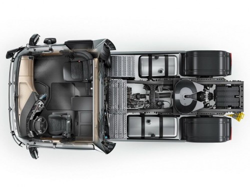 Характеристики седельного тягача Mercedes-Benz Actros 4x2 10.7 Powershift-12 4x2 Actros 1833 LS Air 4000 (07.2011 - н.в.): фото, размеры, грузоподъемность, масса, скорость, двигатель, топливо, отзывы