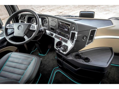 Характеристики седельного тягача Mercedes-Benz Actros 6x2 10.7 Powershift-12 6x2 Actros 2543 LS Air 3250 (07.2011 - н.в.): фото, размеры, грузоподъемность, масса, скорость, двигатель, топливо, отзывы