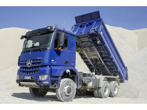 Характеристики бортового грузовика Mercedes-Benz Arocs 6x6 10.7 MT 6x6 Arocs 3333 AK Leaf 3600 (01.2013 - н.в.): фото, грузоподъемность, масса, скорость, двигатель, топливо, отзывы