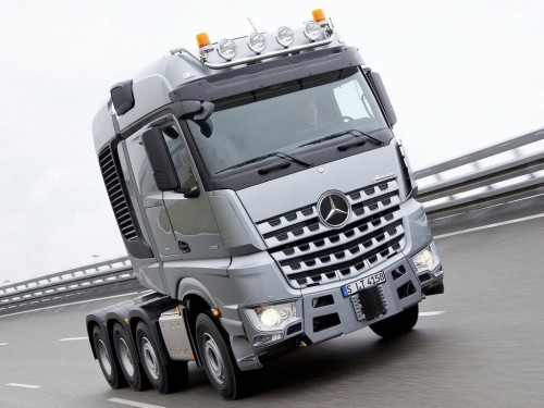 Характеристики тягача Mercedes-Benz Arocs 8x2 10.7 Powershift-12 8x2/4 Arocs 3253 L ENA Air 4250 (01.2013 - н.в.): фото, размеры, грузоподъемность, масса, скорость, двигатель, топливо, отзывы