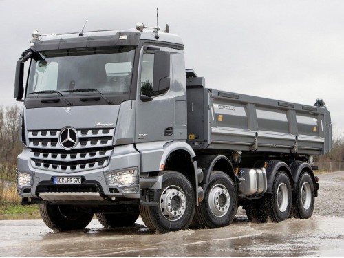 Характеристики бортового грузовика Mercedes-Benz Arocs 8x4 10.7 MT 8x4 Arocs 3236 LK Air 4200 (01.2013 - н.в.): фото, грузоподъемность, масса, скорость, двигатель, топливо, отзывы