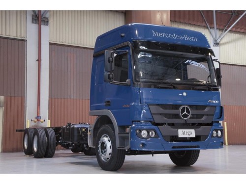 Характеристики тягача Mercedes-Benz Atego 5.1 PowerShift-6 4x2 Atego 1221 L 3560 12t. (06.2013 - н.в.): фото, размеры, грузоподъемность, масса, скорость, двигатель, топливо, отзывы
