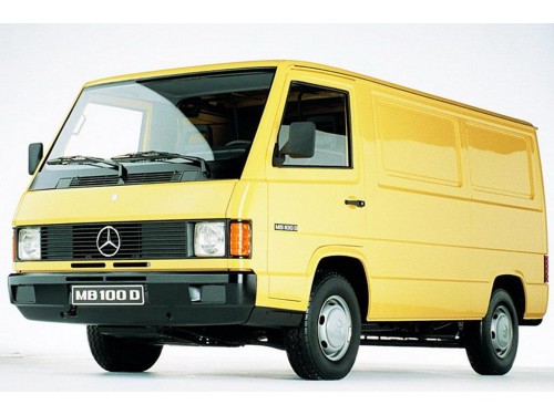 Характеристики цельнометаллического фургона Mercedes-Benz MB100 2.4D MT L1H1 (04.1989 - 05.1991): фото, размеры, грузоподъемность, масса, скорость, двигатель, топливо, отзывы