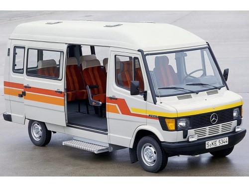 Характеристики автобуса Mercedes-Benz T1 207 D MT L1H1 (08.1977 - 10.1985): фото, места, схема, вместимость, скорость, двигатель, топливо, масса, отзывы