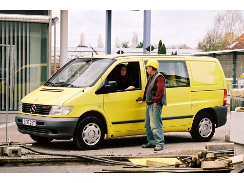 Характеристики грузового фургона Mercedes-Benz Vito 108 CDI MT фургон (07.1999 - 07.2003): фото, размеры, грузоподъемность, масса, скорость, двигатель, топливо, отзывы