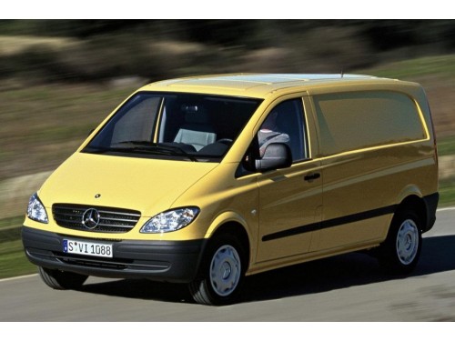 Характеристики грузового фургона Mercedes-Benz Vito 109 CDI MT L1H1 (08.2003 - 02.2010): фото, размеры, грузоподъемность, масса, скорость, двигатель, топливо, отзывы