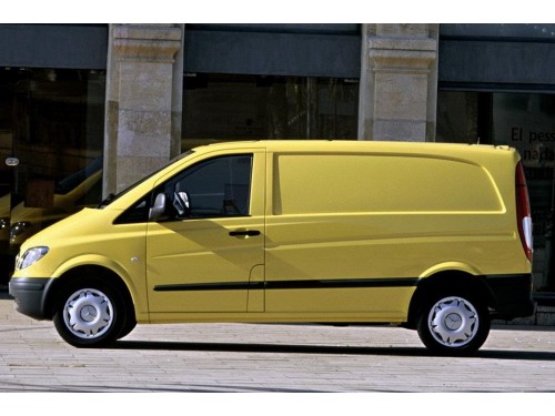 Характеристики грузового фургона Mercedes-Benz Vito 115 CDI MT L1H1 (08.2003 - 02.2010): фото, размеры, грузоподъемность, масса, скорость, двигатель, топливо, отзывы