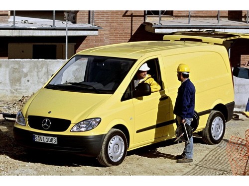 Характеристики грузового фургона Mercedes-Benz Vito 109 CDI MT L1H1 Mixto (08.2003 - 04.2007): фото, размеры, грузоподъемность, масса, скорость, двигатель, топливо, отзывы