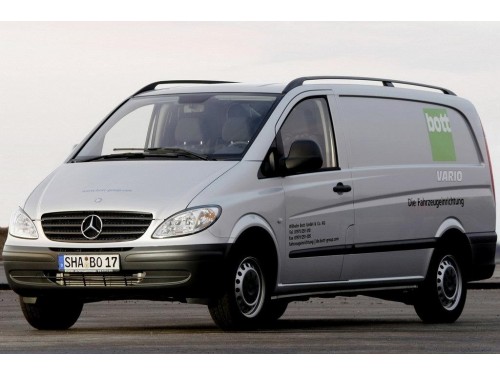 Характеристики грузового фургона Mercedes-Benz Vito 109 CDI MT L1H1 Mixto (08.2003 - 04.2007): фото, размеры, грузоподъемность, масса, скорость, двигатель, топливо, отзывы