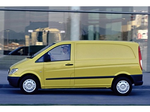 Характеристики грузового фургона Mercedes-Benz Vito 109 CDI MT L1H1 Mixto (08.2003 - 04.2007): фото, размеры, грузоподъемность, масса, скорость, двигатель, топливо, отзывы