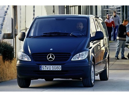 Характеристики грузового фургона Mercedes-Benz Vito 115 CDI MT L1H1 Mixto (08.2003 - 02.2010): фото, размеры, грузоподъемность, масса, скорость, двигатель, топливо, отзывы