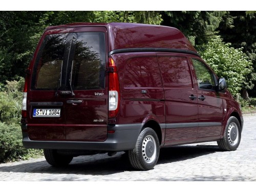 Характеристики грузового фургона Mercedes-Benz Vito 115 CDI MT L1H1 Mixto (08.2003 - 02.2010): фото, размеры, грузоподъемность, масса, скорость, двигатель, топливо, отзывы