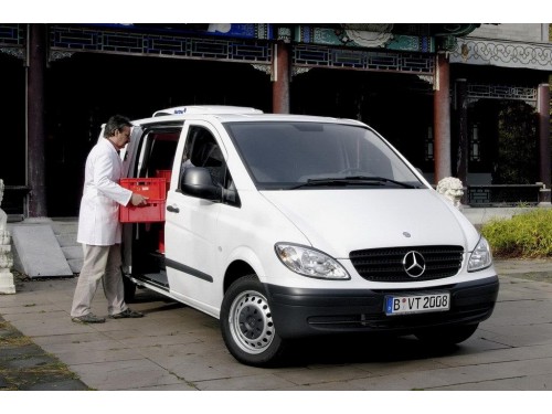 Характеристики грузового фургона Mercedes-Benz Vito 109 CDI MT L1H1 фургон (05.2007 - 02.2010): фото, размеры, грузоподъемность, масса, скорость, двигатель, топливо, отзывы