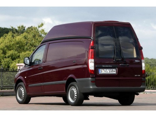 Характеристики грузового фургона Mercedes-Benz Vito 109 CDI MT L1H1 фургон (05.2007 - 02.2010): фото, размеры, грузоподъемность, масса, скорость, двигатель, топливо, отзывы