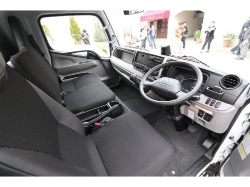 Характеристики бортового грузовика Mitsubishi Fuso Canter 3.0 Single Cab Standard Cab High Roof Long Body Full Low Floor 2t Standard (11.2020 - н.в.): фото, грузоподъемность, масса, скорость, двигатель, топливо, отзывы