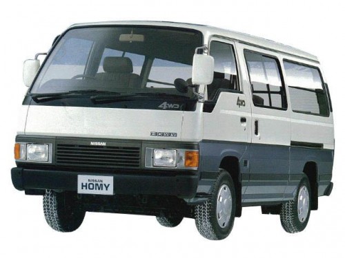 Характеристики минивэна Nissan Homy 2.7D Coach super long micro bus (10.1987 - 09.1988): фото, места, вместимость, скорость, двигатель, топливо, отзывы