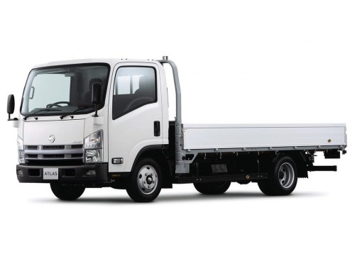 Характеристики грузового автомобиля Nissan Atlas 3.0 3-Way Reinforced Dump Standard Cab Standard Body Raised Floor 2t DX (01.2007 - 12.2012): фото, грузоподъемность, масса, скорость, двигатель, топливо, отзывы