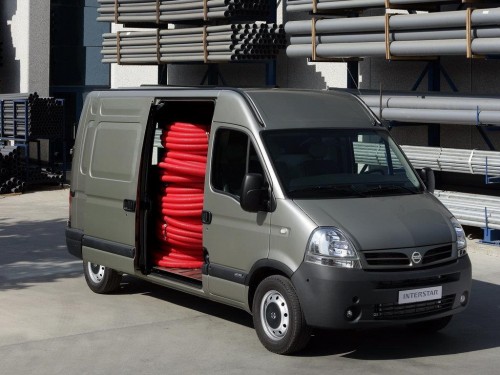 Характеристики грузового фургона Nissan Interstar 2.5 dCi MT Cargo Van L2H2 3.3t (09.2003 - 12.2004): фото, размеры, грузоподъемность, масса, скорость, двигатель, топливо, отзывы