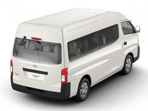 Характеристики автобуса Nissan NV350 Caravan Microbus 2.5 GX Super Long Body Wide High Roof (07.2017 - 09.2021): фото, места, схема, вместимость, скорость, двигатель, топливо, масса, отзывы