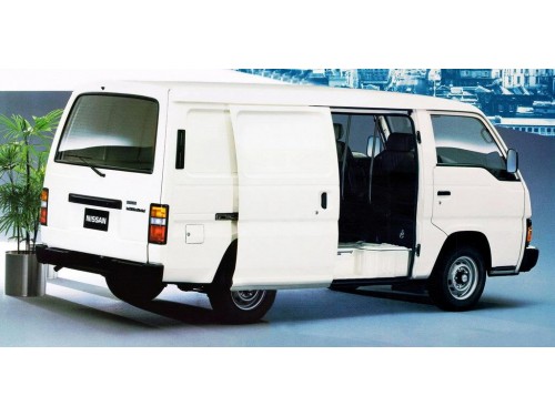 Характеристики грузового фургона Nissan Urvan 2.0 MT SWB Фургон (09.1986 - 03.2001): фото, размеры, грузоподъемность, масса, скорость, двигатель, топливо, отзывы