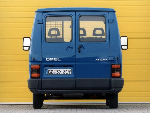Характеристики грузового фургона Opel Arena 1.9D MT Kasten (12.1997 - 02.2000): фото, размеры, грузоподъемность, масса, скорость, двигатель, топливо, отзывы