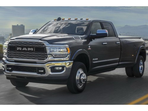 Характеристики бортового грузовика Ram 3500 6.4 AT 4x4 Limited Longhorn Mega Cab Short Box DRW (03.2019 - н.в.): фото, грузоподъемность, масса, скорость, двигатель, топливо, отзывы