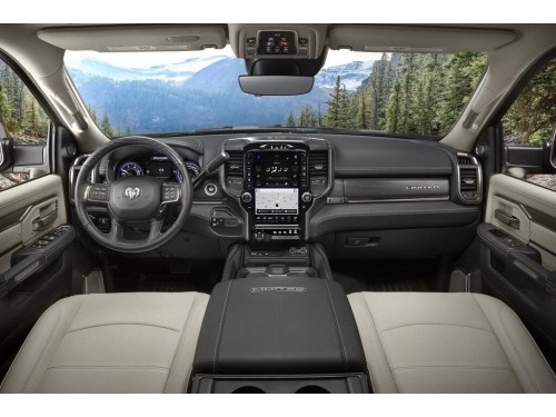 Характеристики бортового грузовика Ram 3500 6.4 AT 4x4 Limited Longhorn Mega Cab Short Box DRW (03.2019 - н.в.): фото, грузоподъемность, масса, скорость, двигатель, топливо, отзывы