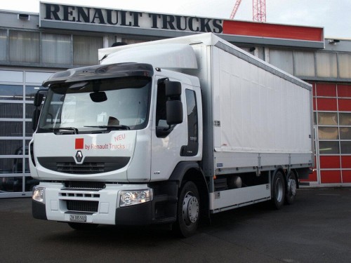 Характеристики тягача Renault Premium 7.2 AMT 4x2 Day cab 5000 (01.2006 - 09.2013): фото, размеры, грузоподъемность, масса, скорость, двигатель, топливо, отзывы