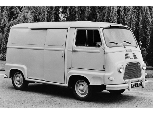 Характеристики цельнометаллического фургона Renault Estafette 1.1 MT Estafette 800 H1 (06.1962 - 11.1968): фото, размеры, грузоподъемность, масса, скорость, двигатель, топливо, отзывы