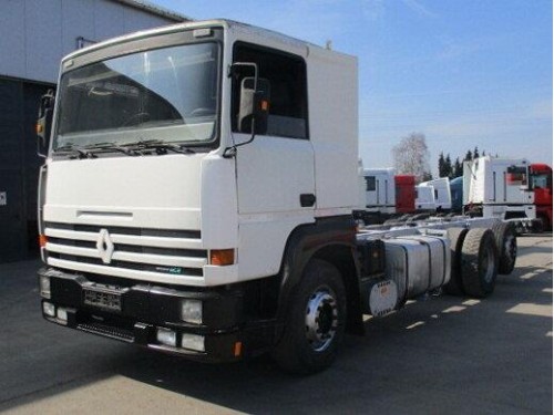 Характеристики тягача Renault Major 12.0 MT 6x2 R420 ti 24T Turboliner 4300 (02.1992 - 12.1996): фото, размеры, грузоподъемность, масса, скорость, двигатель, топливо, отзывы
