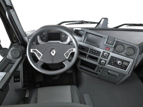 Характеристики тягача Renault T-Series 10.8 AMT 4x2 Day Cab 3700 (11.2013 - н.в.): фото, размеры, грузоподъемность, масса, скорость, двигатель, топливо, отзывы