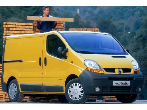 Характеристики грузового фургона Renault Trafic 1.9 dCi MT L1H1 2.9t Panel Van (09.2001 - 09.2006): фото, размеры, грузоподъемность, масса, скорость, двигатель, топливо, отзывы