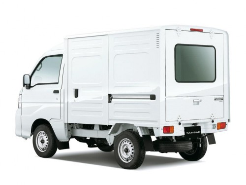 Характеристики грузового автомобиля Subaru Sambar Truck 660 Panel Van 2-Way High Roof (04.2012 - 08.2014): фото, грузоподъемность, масса, скорость, двигатель, топливо, отзывы