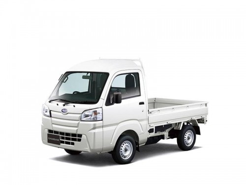 Характеристики грузового автомобиля Subaru Sambar Truck 660 Grand Cab High Roof Smart Assist 3-way (05.2018 - 08.2020): фото, грузоподъемность, масса, скорость, двигатель, топливо, отзывы