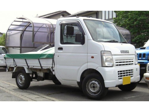 Характеристики бортового грузовика Suzuki Carry Truck 660 KC air conditioner 3-way (05.2002 - 07.2005): фото, грузоподъемность, масса, скорость, двигатель, топливо, отзывы