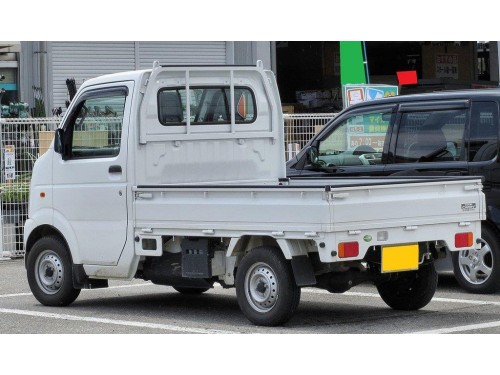 Характеристики бортового грузовика Suzuki Carry Truck 660 KC air conditioner 3-way (05.2002 - 07.2005): фото, грузоподъемность, масса, скорость, двигатель, топливо, отзывы
