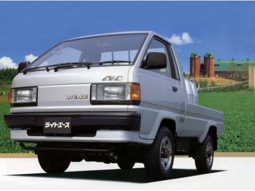 Характеристики грузового автомобиля Toyota Lite Ace Truck 1.5 DX Super Single Just Low Standard-Deck 3-Way (10.1986 - 10.1996): фото, грузоподъемность, масса, скорость, двигатель, топливо, отзывы